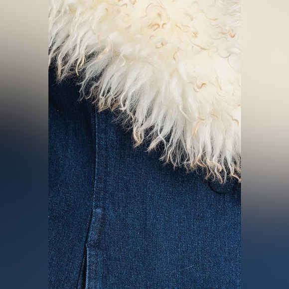*LAST 1* Don’t Look Back Faux Fur Trim Pennylane Denim Coat - Picture 6 of 6